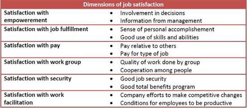 What is job performance dimensions