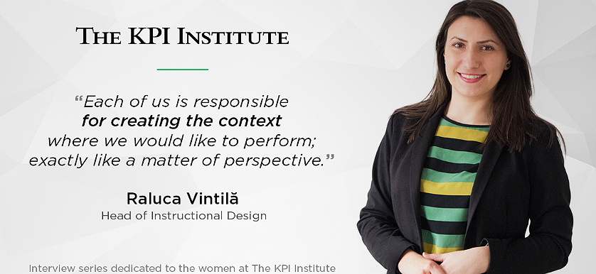 Women of The KPI Institute: Raluca Vintilă, Head of Instructional Design