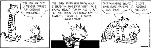 Data quality and crowdsourcing: Calvin and Hobbes