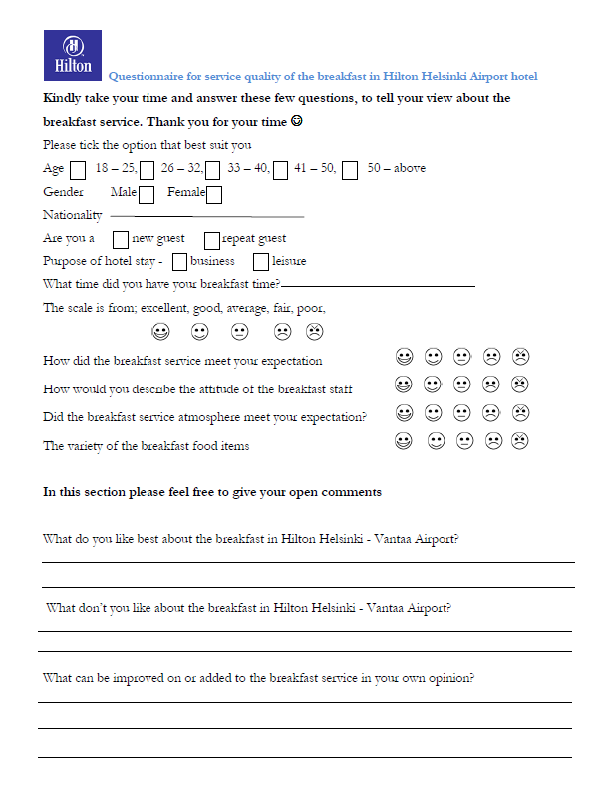 Performance Magazine Hilton_questionnaire - Performance Performance Magazine Hilton_questionnaire - Performance