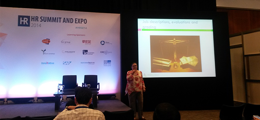 On compensation and benefits with Sandrine Bardot at the HR Summit and Expo 2014
